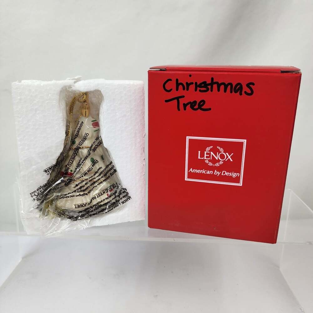 Lenox Very Merry Porcelain Tree Ornament Replacement 3.5" Christmas Tree NIB